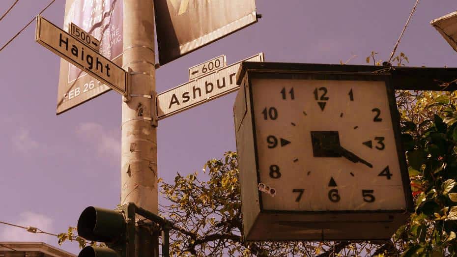 Reloj en Haight-Ashbury - San Francisco hippie