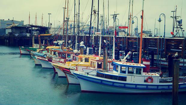 Barcos en Fisherman's Wharf