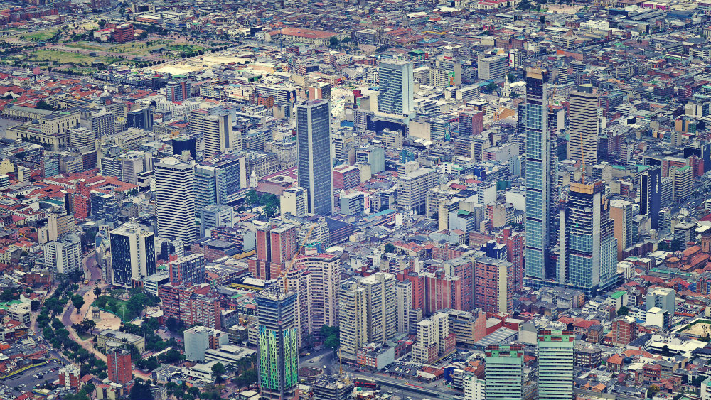 Vistas de Bogotá desde Monserrate