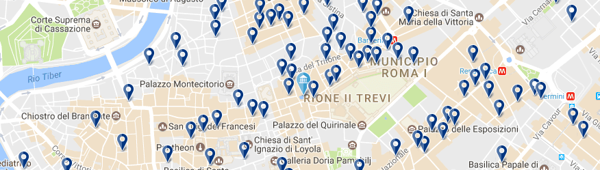 Dónde hospedarse en Roma - Fontana di Trevi