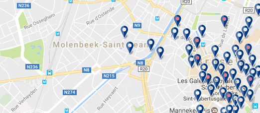 Molenbeek - St Jean - Click to see all hotels on a map