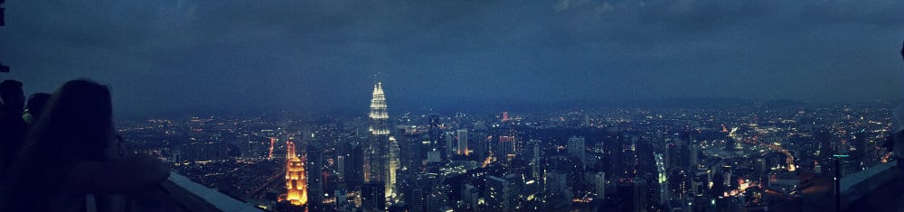 Panorámica de Kuala Lumpur desde la KL Tower