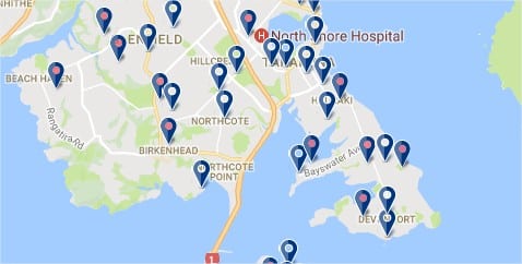 Auckland - North Shore - haz clic para ver los hoteles