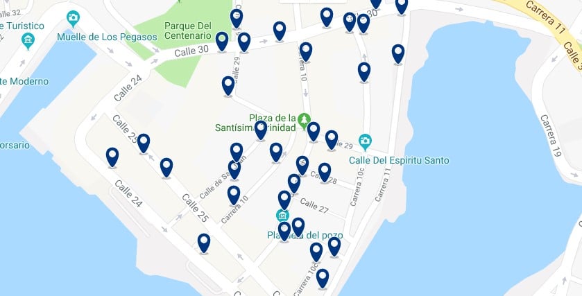 Cartagena - Getsemaní - Clicca qui per vedere tutti gli hotel su una mappa