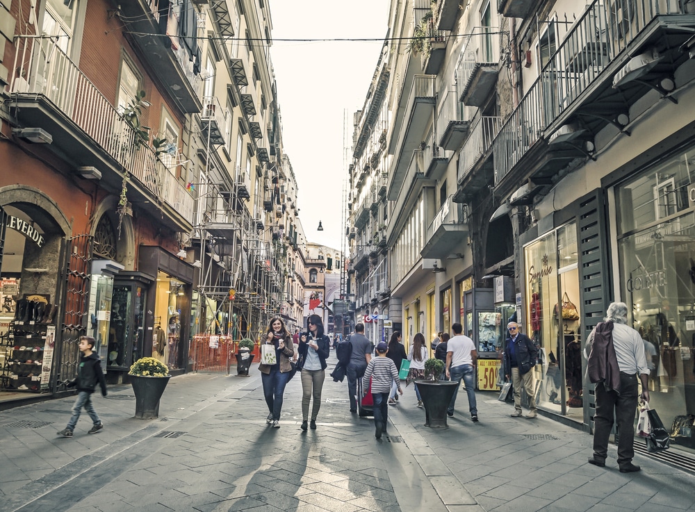 Stay in Chiaia, Naples shopping district