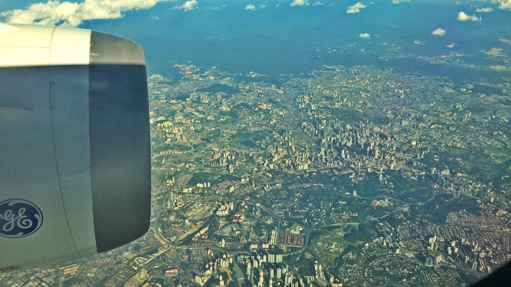 Kuala Lumpur desde el aire