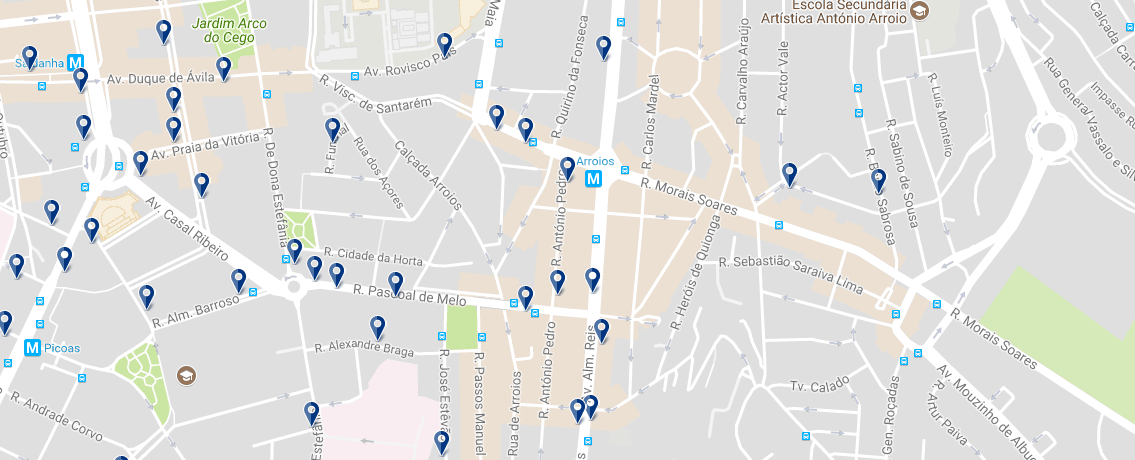 Arroios - Haz clic para ver todos los hoteles en esta zona