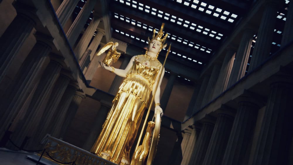 Réplica de la estatua de Atenea del Partenón