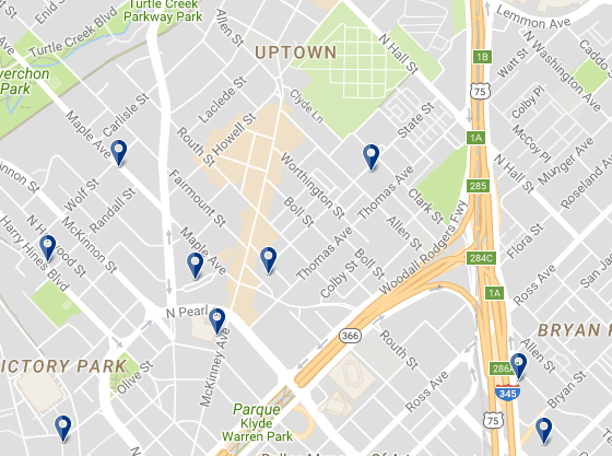 Uptown Dallas - Haz clic para ver todos los hoteles en esta zona