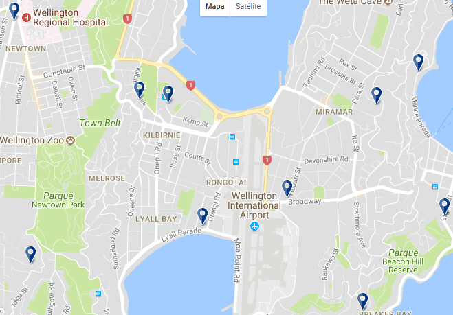 Wellington International Airport - Clicca qui per vedere tutti gli hotel su una mappa