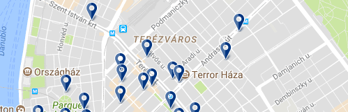 Terézváros - Click to see all hotels on a map