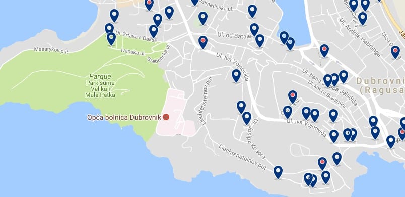 Dubrovnik - Lapad - Haz clic para ver todos los hoteles en un mapa