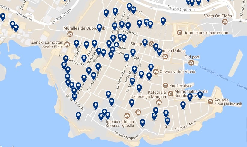 Dubrovnik - Città Vecchia - Clicca qui per vedere tutti gli hotel su una mappa