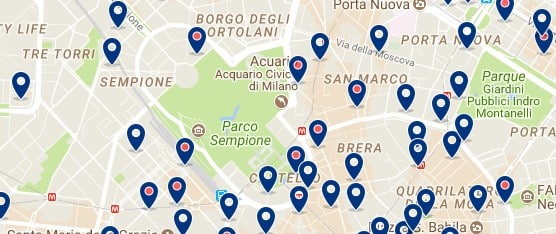 Milano - Parco Sempione - Haz clic para ver todos los hoteles en un mapa