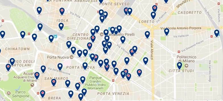 Milano - Stazione Centrale - Click to see all hotels on a map