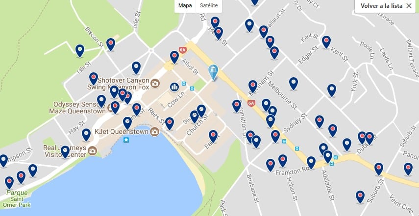 Queenstown - CBD - Haz clic para ver todos los hoteles en un mapa