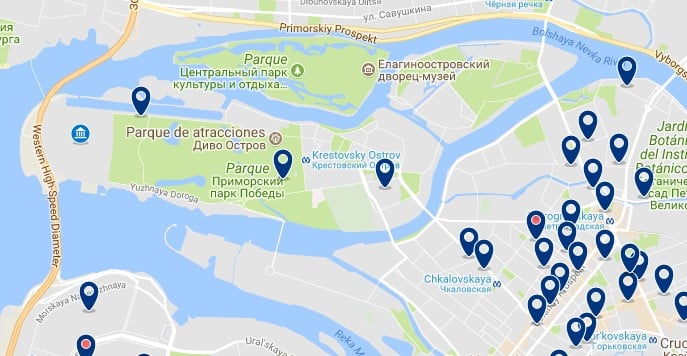 Saint Petersburg Stadium - Haz clic para ver todos los hoteles en un mapa