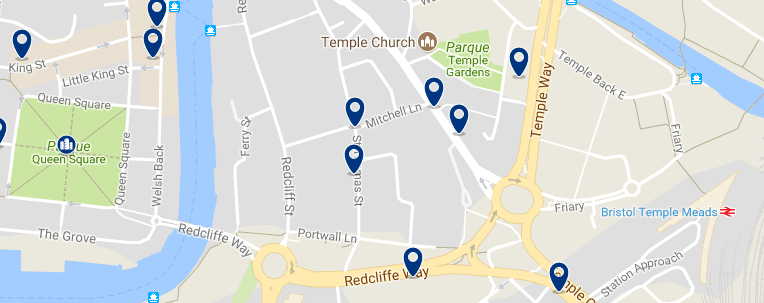 Bristol - Temple - Haz clic para ver todos los hoteles en un mapa