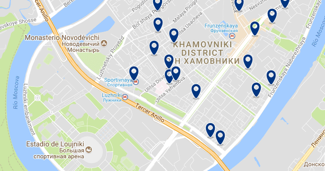 Moscú - Khamovniki - Haz clic para ver todos los hoteles en un mapa