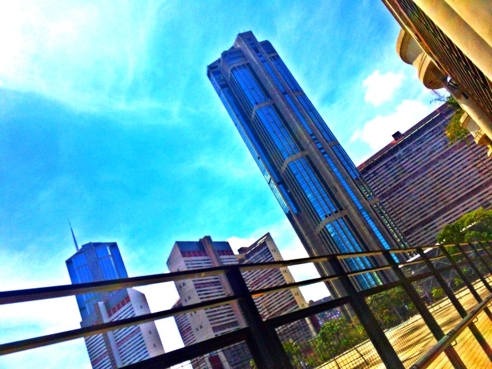 Vistas de Parque Central desde la Galería de Arte Nacional