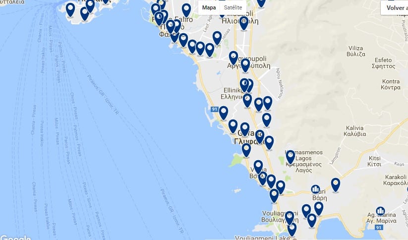 Atenas - Costa - Haz clic para ver todos los hoteles en un mapa