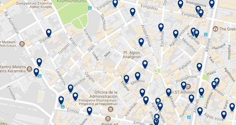 Athens - Psiri - Click to see all hotels on a map