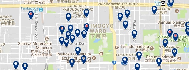 Kyoto - Shimogyo - Click to see all hotels on a map