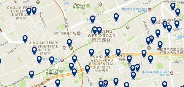 Shanghai - Jing'an & Zhabei - Haz clic para ver todos los hoteles en un mapa