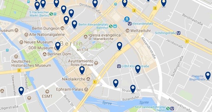 Berlin - Alexanderplatz - Haz clic para ver todos los hoteles en un mapa