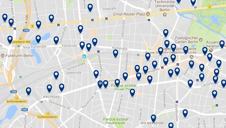 Berlin - Charlottenburg & Willmersdorf - Haz clic para ver todos los hoteles en un mapa