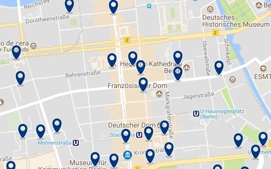 Berlin - Friedrichstrasse - Haz clic para ver todos los hoteles en un mapa