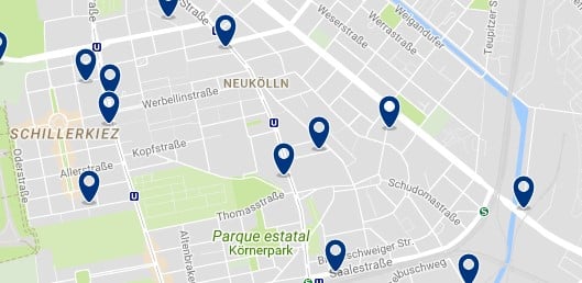 Berlin - Neukölln - Haz clic para ver todos los hoteles en un mapa