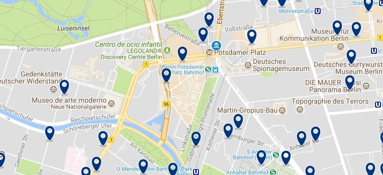 Berlin - Potsdamer Platz - Haz clic para ver todos los hoteles en un mapa