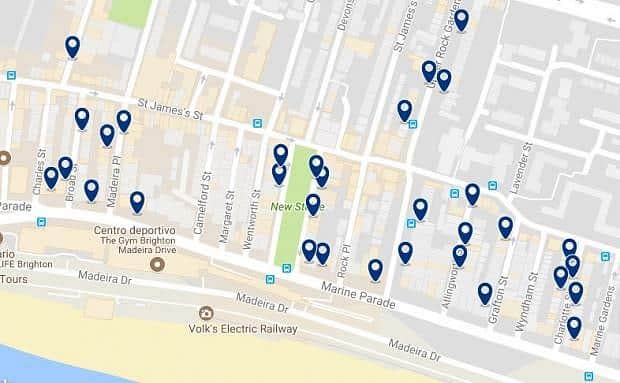 Brighton - Kemptown - Haz clic para ver todos los hoteles en un mapa