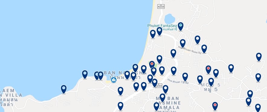 Phuket - Kamala Beach - Click to see all hotels on a map