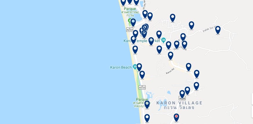Phuket - Karon - Click to see all hotels on a map