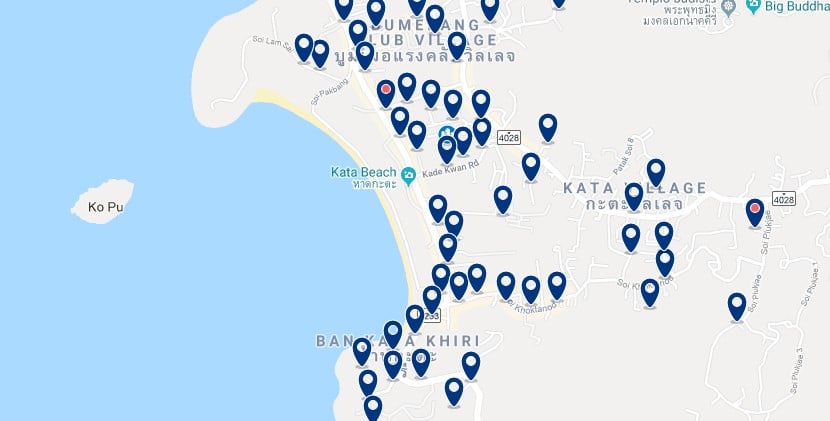 Phuket - Kata Beach - Click to see all hotels on a map