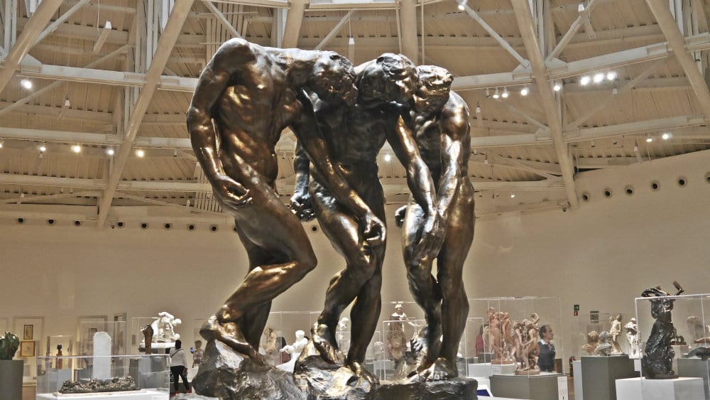 Sala de esculturas con obras de Rodin - Museo Soumaya de México