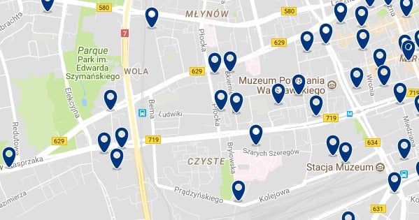 Varsovia - Wola - Haz clic para ver todos los hoteles en un mapa