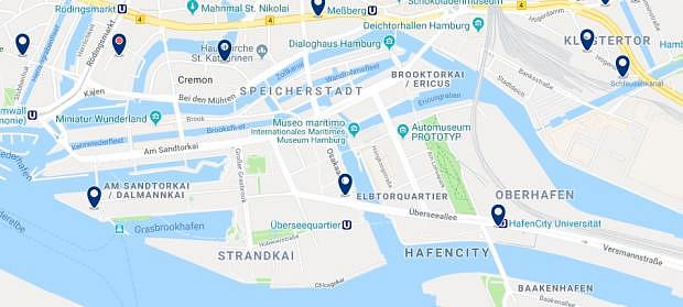 Amburgo - Hafencity - Clicca qui per vedere tutti gli hotel su una mappa