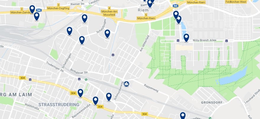 München - Trudering-Riem - Haz clic para ver todos los hoteles en un mapa.