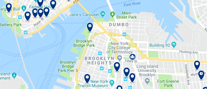 Brooklyn - Brooklyn Heights - Haz clic para ver todos los hoteles en un mapa