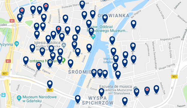 Gdansk – Old Town – Haz clic para ver todos los hoteles en un mapa