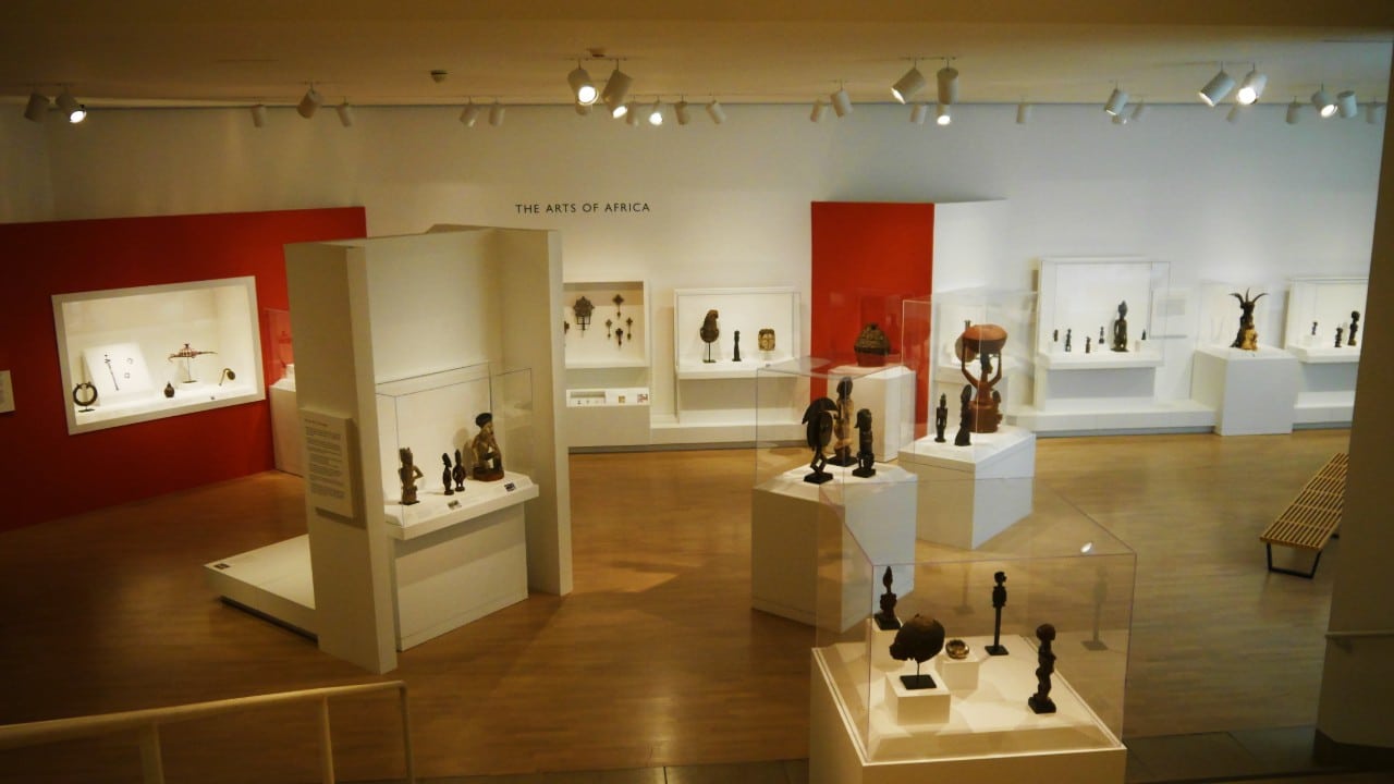 Sala de arte africano del Museo de Arte de Dallas