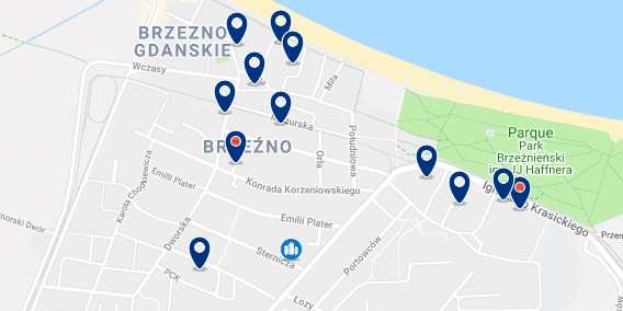 Gdansk – Brzezno – Haz clic para ver todos los hoteles en un mapa