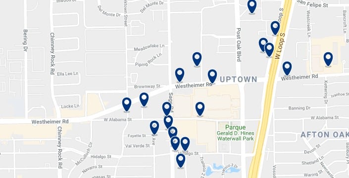 Houston - Galleria - Haz clic para ver todos los hoteles en un mapa
