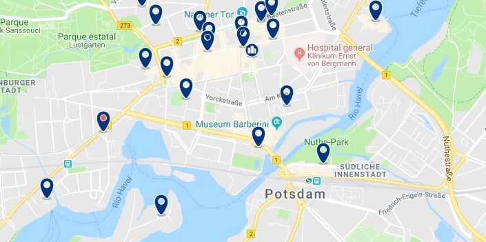 Potsdam - Innenstadt - Haz clic para ver todos los hoteles en un mapa