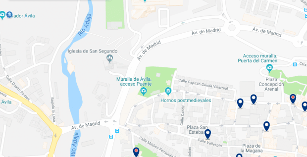 Ávila - Cuatro Postes - Haz clic para ver todos los hoteles en un mapa