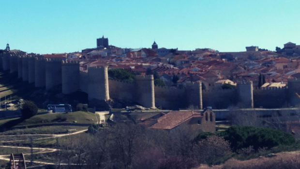 Views of Ávila from Cuatro Postes - Where to stay in Ávila