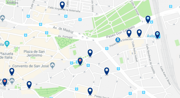 Ávila - Estación de Trenes de Ávila - Haz clic para ver todos los hoteles en un mapa